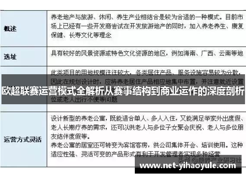 欧超联赛运营模式全解析从赛事结构到商业运作的深度剖析 欧超联赛运营模式全解析从赛事结构到商业运作的深度剖析